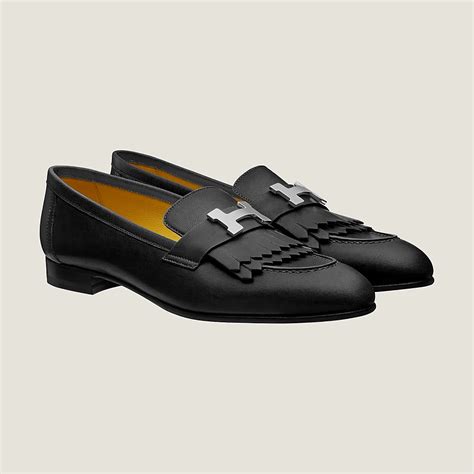 hermes black loafer with gold h|Royal loafer .